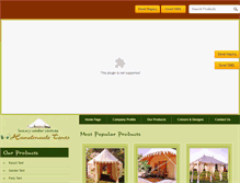 Tablet Screenshot of handmadetents.com